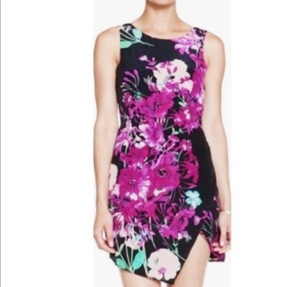 Yumi Kim floral asymmetrical silk dress